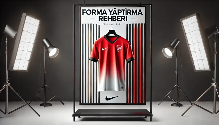 Kırmızı ve beyaz forma ile tasarlanmış blog kapağı - Forma Yaptırma Rehberi